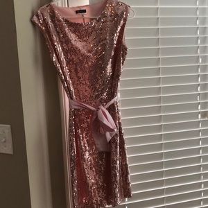 Pink sequin dress